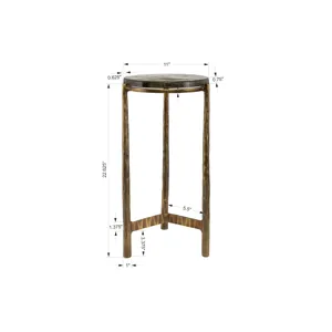 Eternity Brass Accent Table