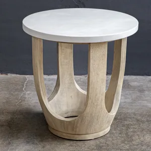 Tatli Stone Top Side Table