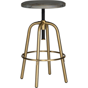 Revolve Brass Counter Stool