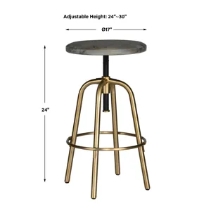 Revolve Brass Counter Stool