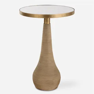 Terra Brass Accent Table