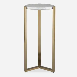 Pietra Carrara Marble Drink Table