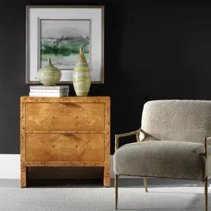 Indus 2 Drawer Burl Chest