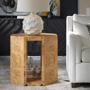 Indus Burl Side Table