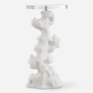 Remnant White Stone Drink Table