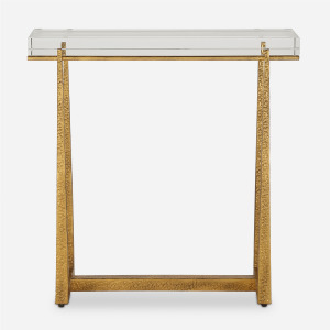 Midas Thick Crystal Accent Table