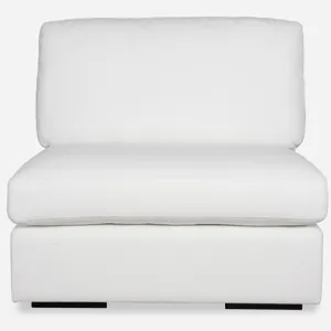 Refuge Armless Arctic White Sofa
