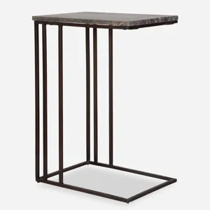 Theodore Travertine Accent Table