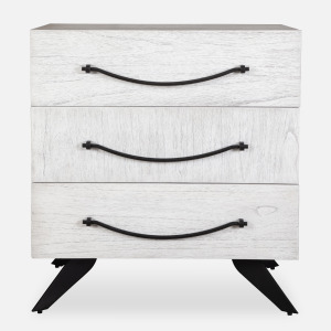 Vivi 3 Drawer White Chest