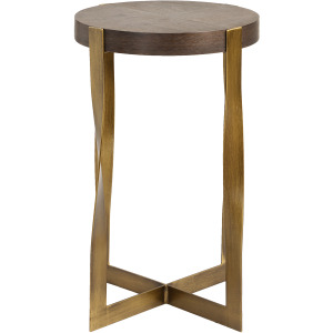 Drew Brass Accent Table