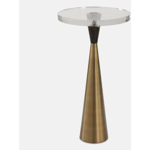 Holton Tapered Brass Accent Table