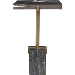 Rowman Petrified Wood Accent Table