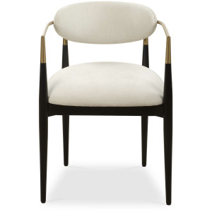 Moxie White Dining Arm Chair