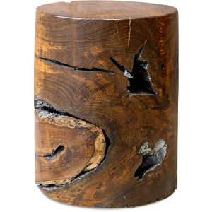 Rafe Wooden Accent Stool