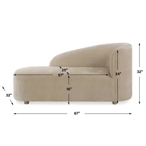 Fae Arm Chaise Lounge
