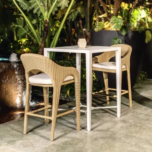 Kavali Outdoor Wicker Barstool