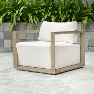 Remsen Outdoor Gray Lounge Chair