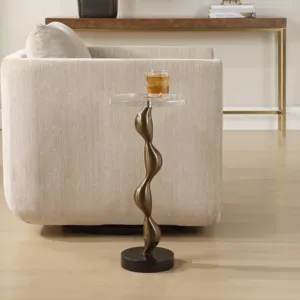 Remolino Bronze Drink Table