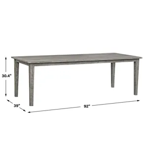 Forsyth Dark Gray Outdoor Dining Table