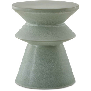 Imogene Seafoam Glaze Garden Stool