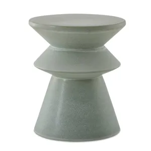 Imogene Seafoam Glaze Garden Stool