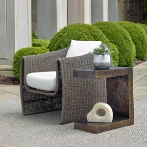 Obra Bronze Outdoor Side Table