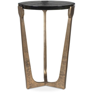 Bohdi Outdoor Brass Accent Table