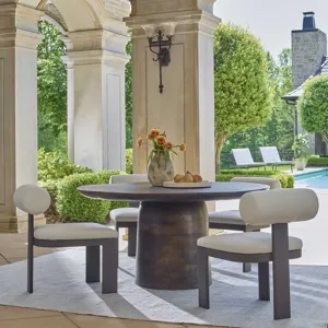 Madrone Golden Dark Bronze Outdoor Dining Table