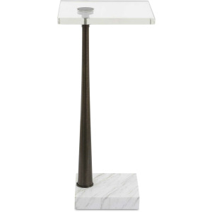 Pelton Marble Glass Drink Table