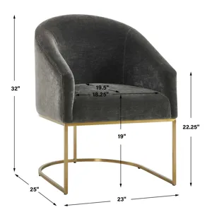 Hanni Charcoal Dining Chair