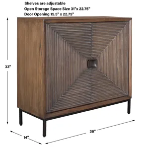 Bottom Line 2 Door Wood Cabinet