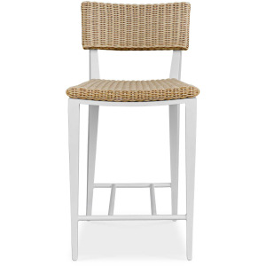 Calbas White Outdoor Counter Stool