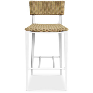 Calbas White Outdoor Bar Stool