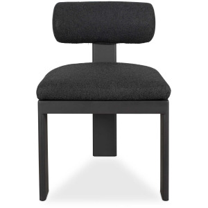 Bolster Back Charcoal Outdoor Dining Chair