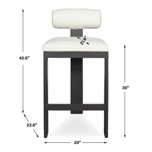 Bolster Back Outdoor Bar Stool