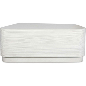Saltwater White Concrete Coffee Table