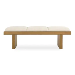 Haden White Upholstery Bench