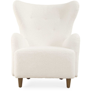 Ingel White Wingback Armchair