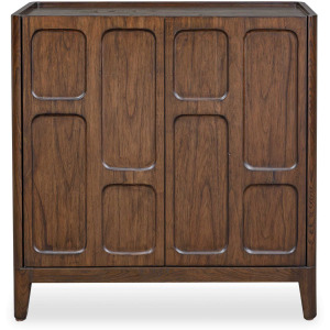 On The Block 2 Door Walnut Cabinet