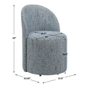 Roll With It Denim Dining Chair