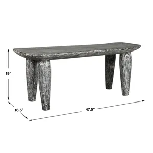 Fade To Black Wood Bench
