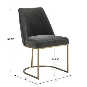 Hanni Gray Upholstered Dining Chair
