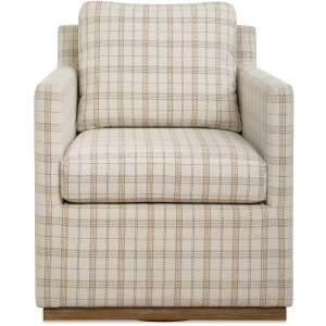Basie Casual Linen Swivel Chair