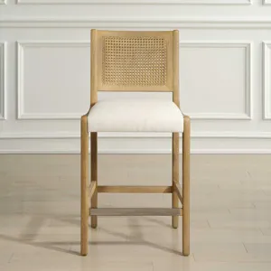 Interweave Coastal Rattan Counter Stool