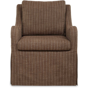 Luisa Pinstripe Swivel Chair