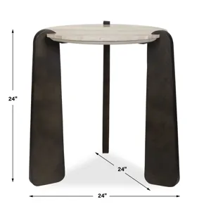 Talud Modern Marble Side Table