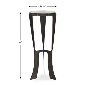 Renaud Dark Bronze Drink Table