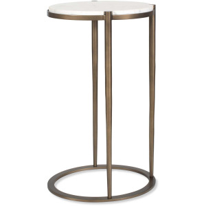 Mercier Round Marble Accent Table