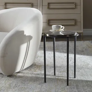 Kennington Round Glass Accent Table
