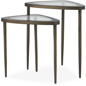 Millar Curved Nesting Tables, S/2